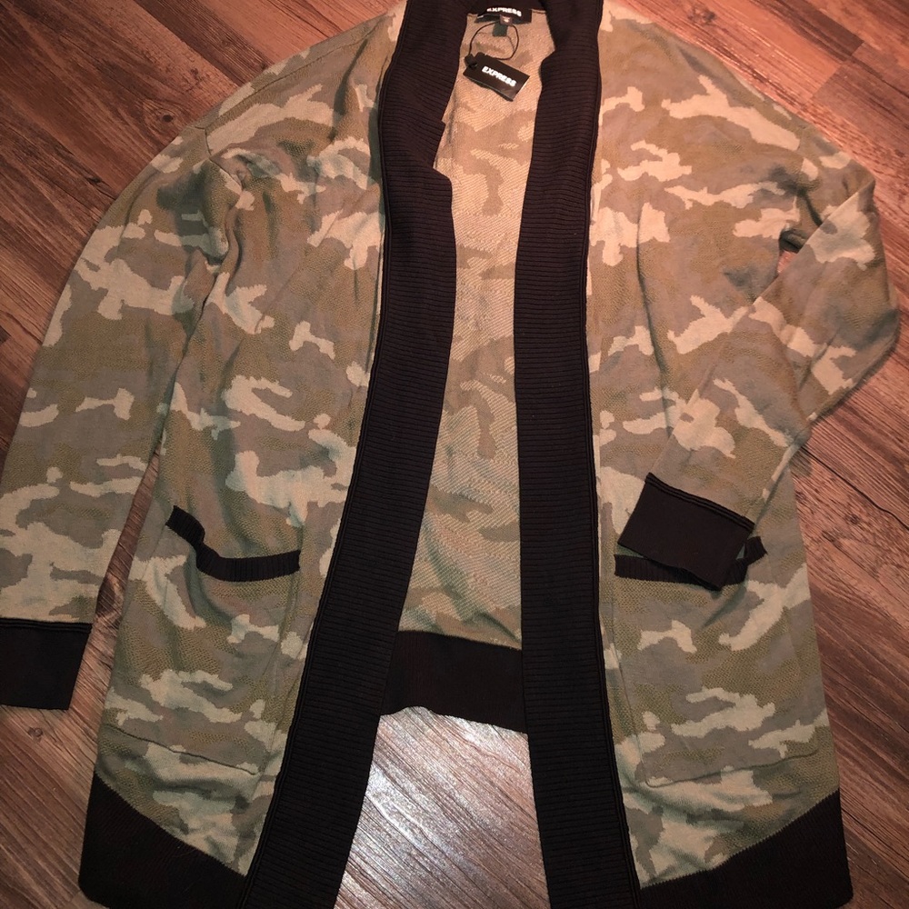 Soft army cardigan